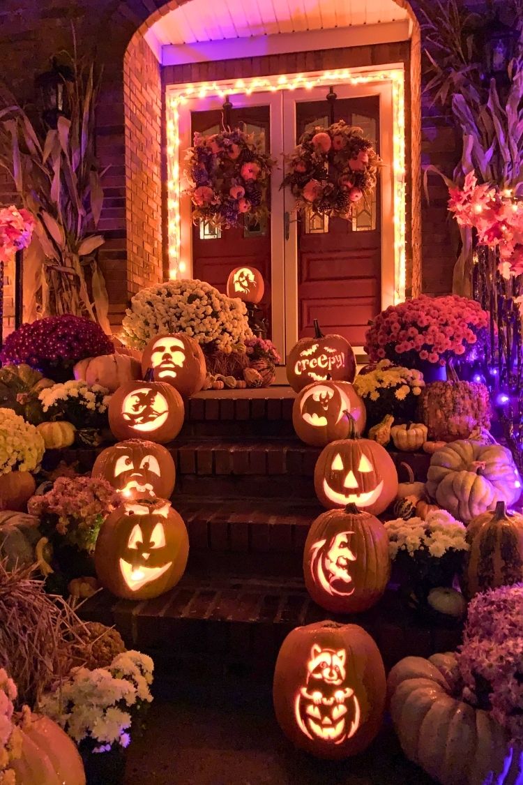 halloween front porch