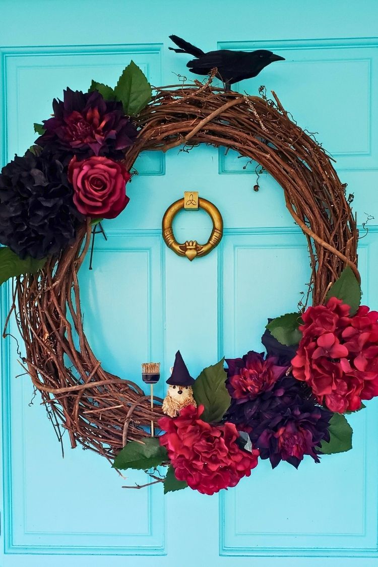 diy halloween wreath