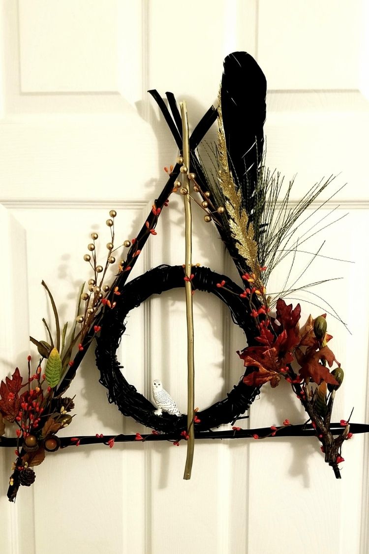 diy halloween wreath