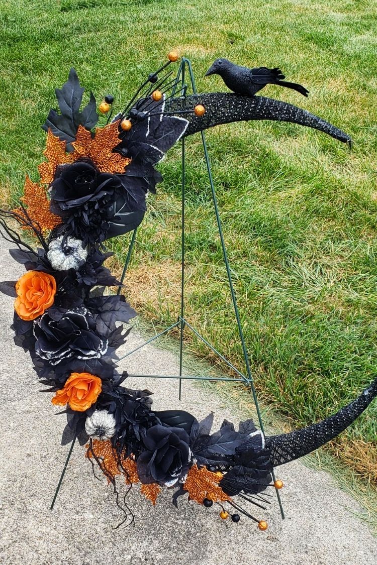 diy halloween wreath