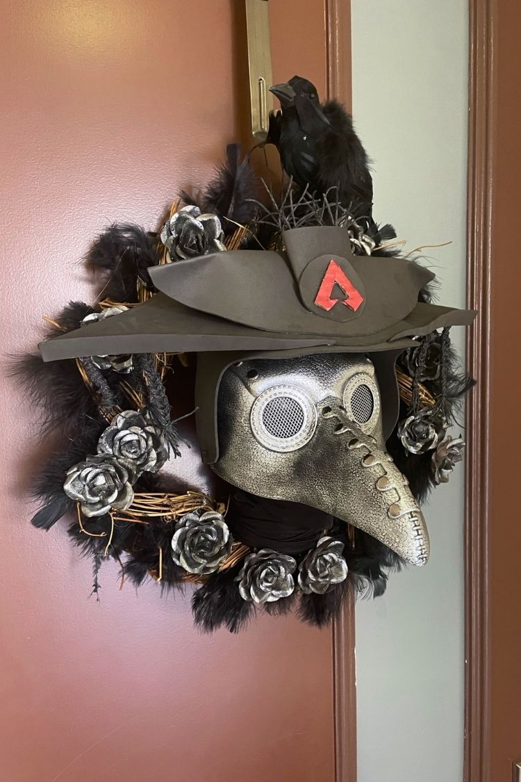 diy halloween wreath