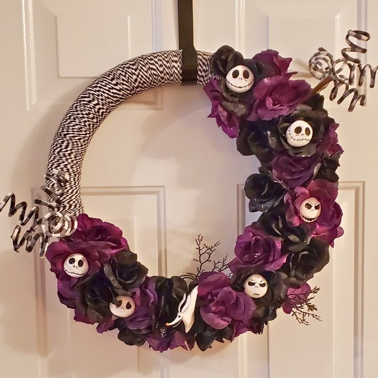 diy halloween wreath