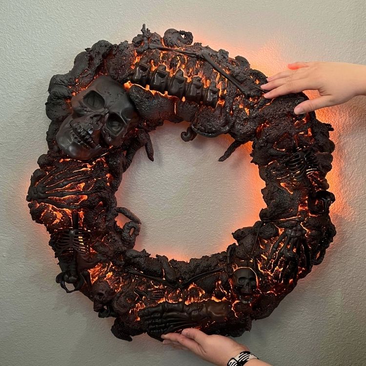diy halloween wreath