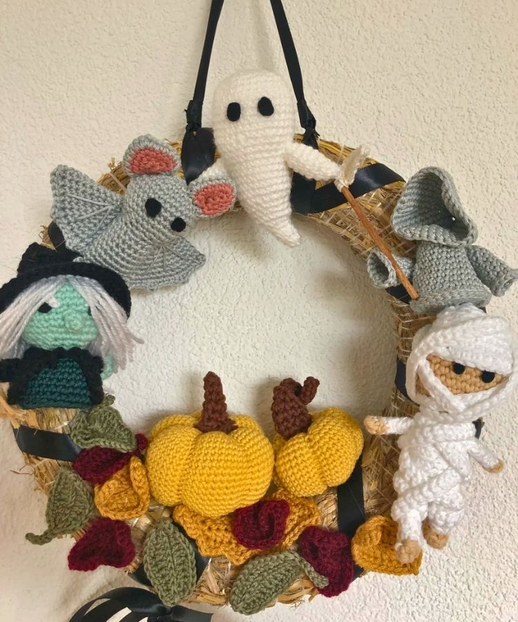 diy halloween wreath