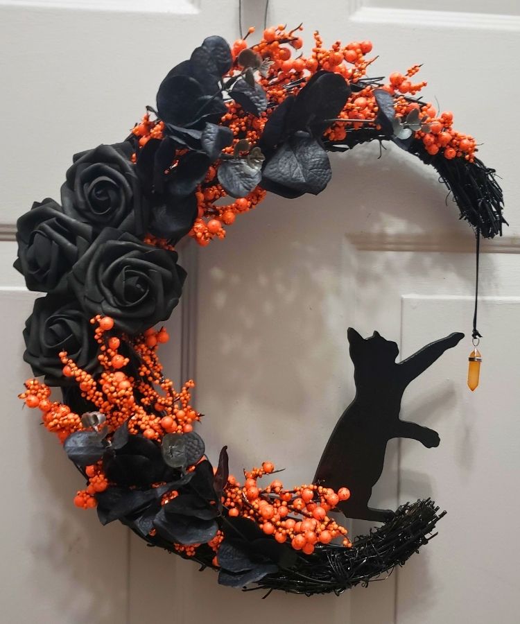 diy halloween wreath