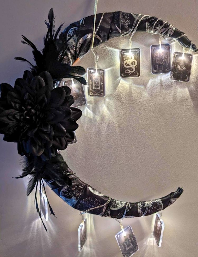diy halloween wreath