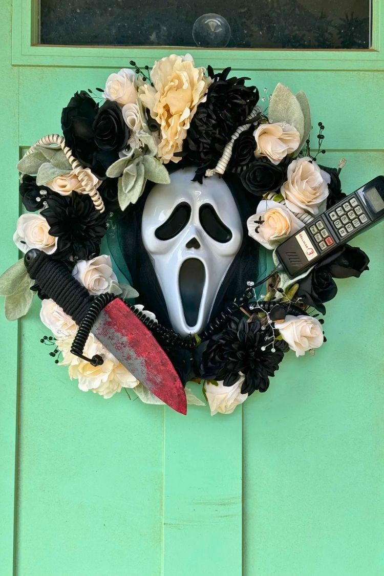 diy halloween wreath