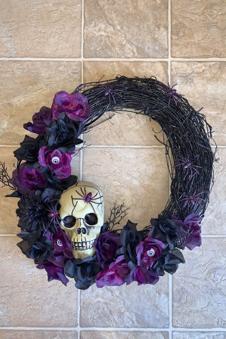 diy halloween wreath
