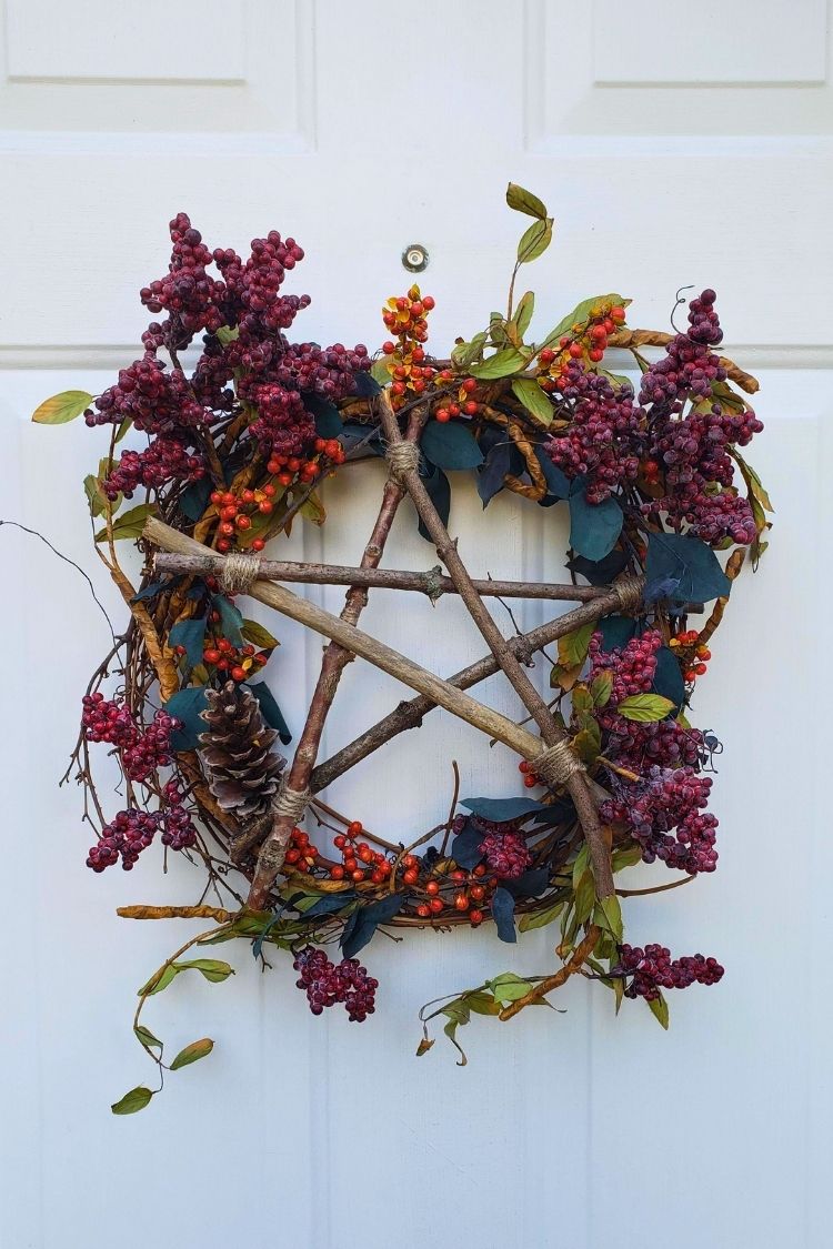 diy halloween wreath