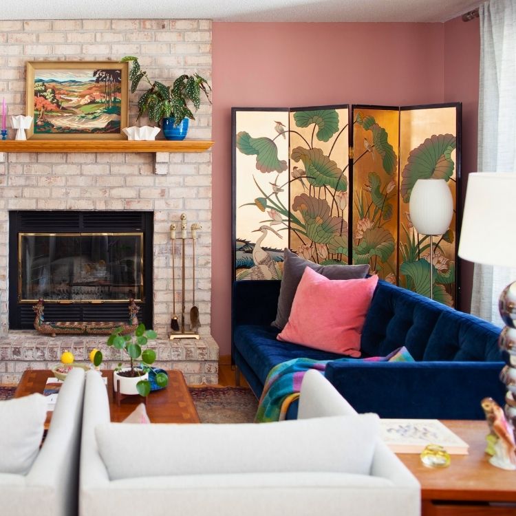 thrifted living room