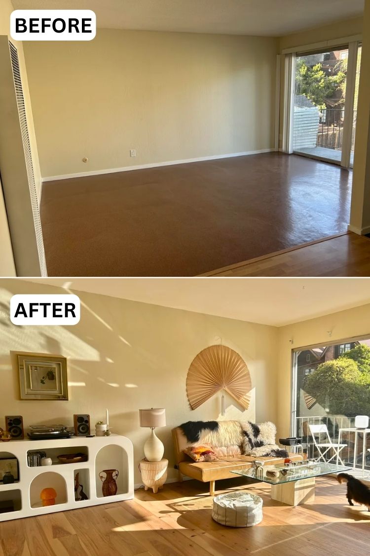 thrifted living room