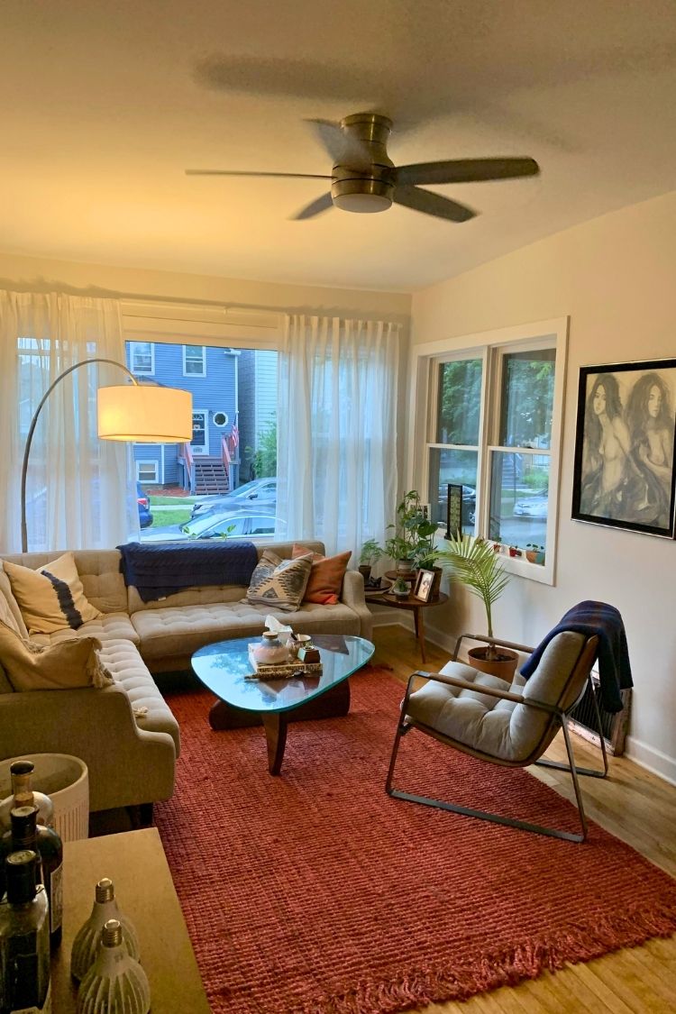 thrifted living room