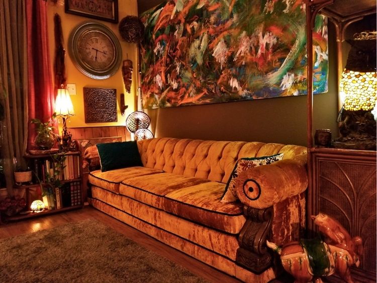 thrifted living room