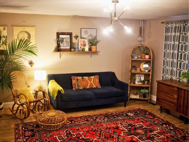 thrifted living room