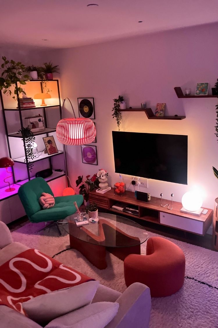 thrifted living room