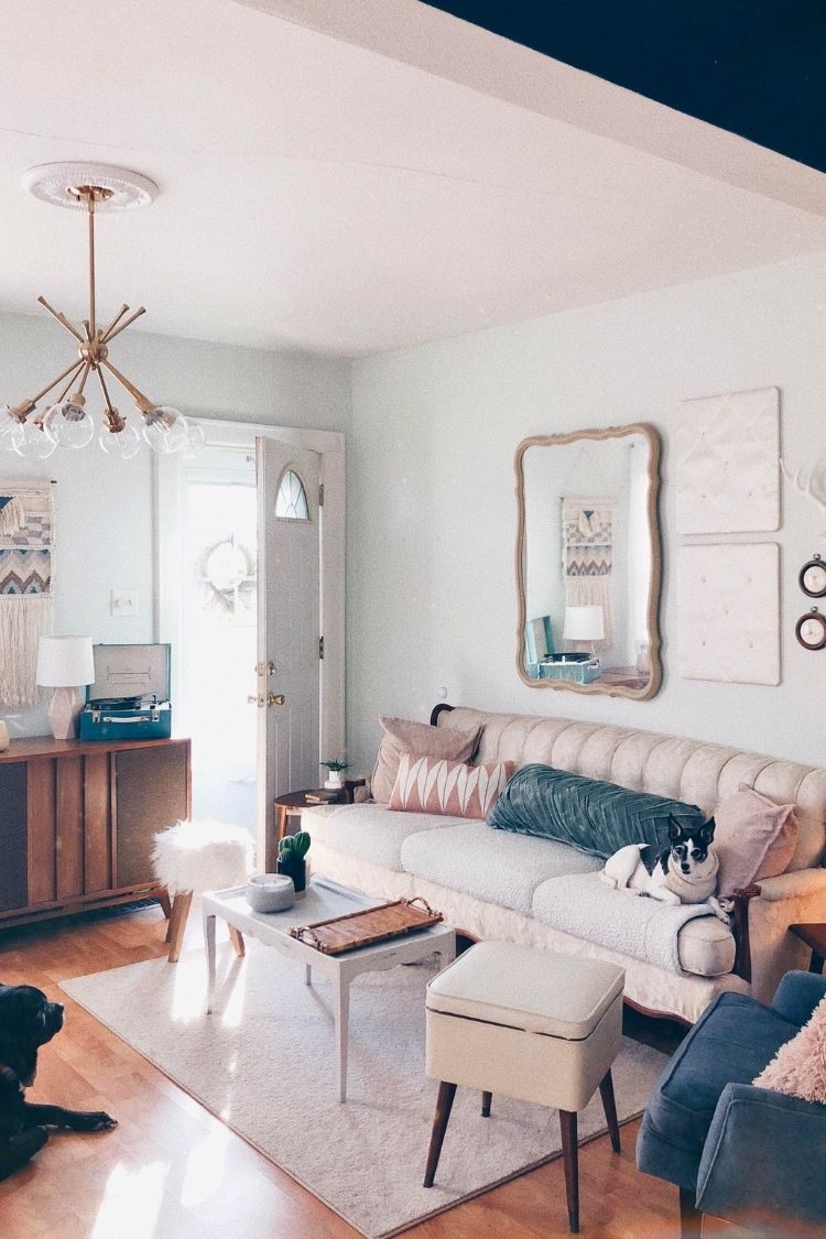 thrifted living room