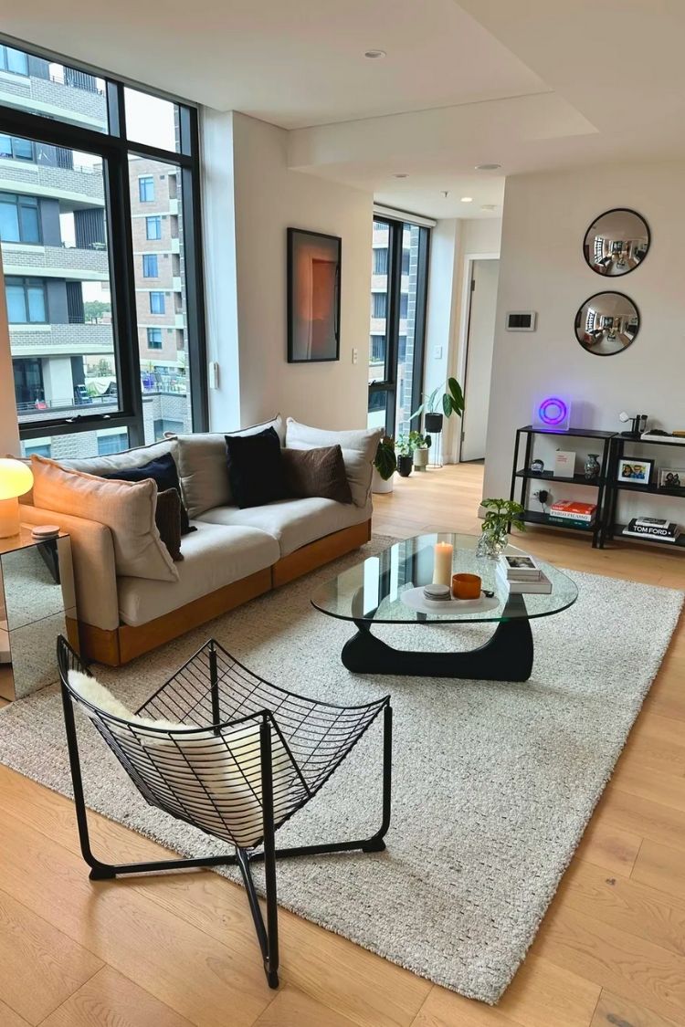thrifted living room