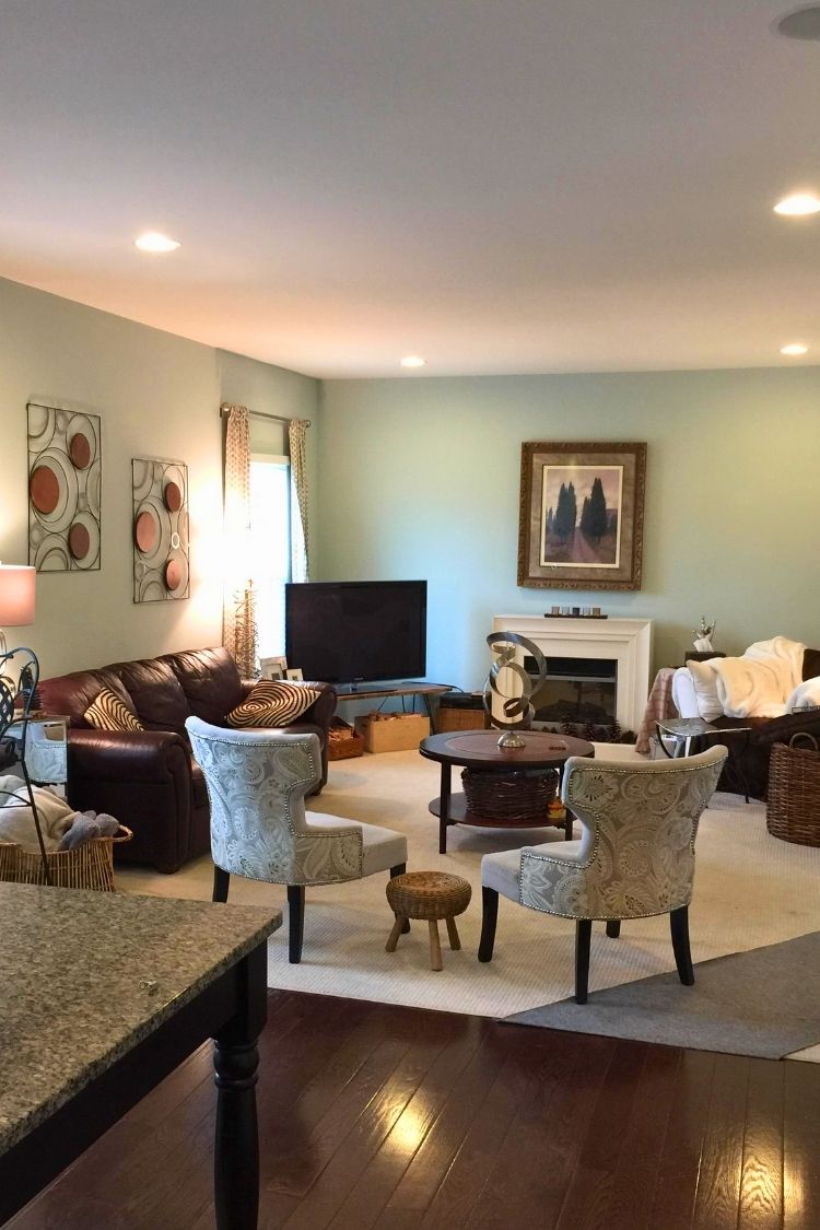 thrifted living room