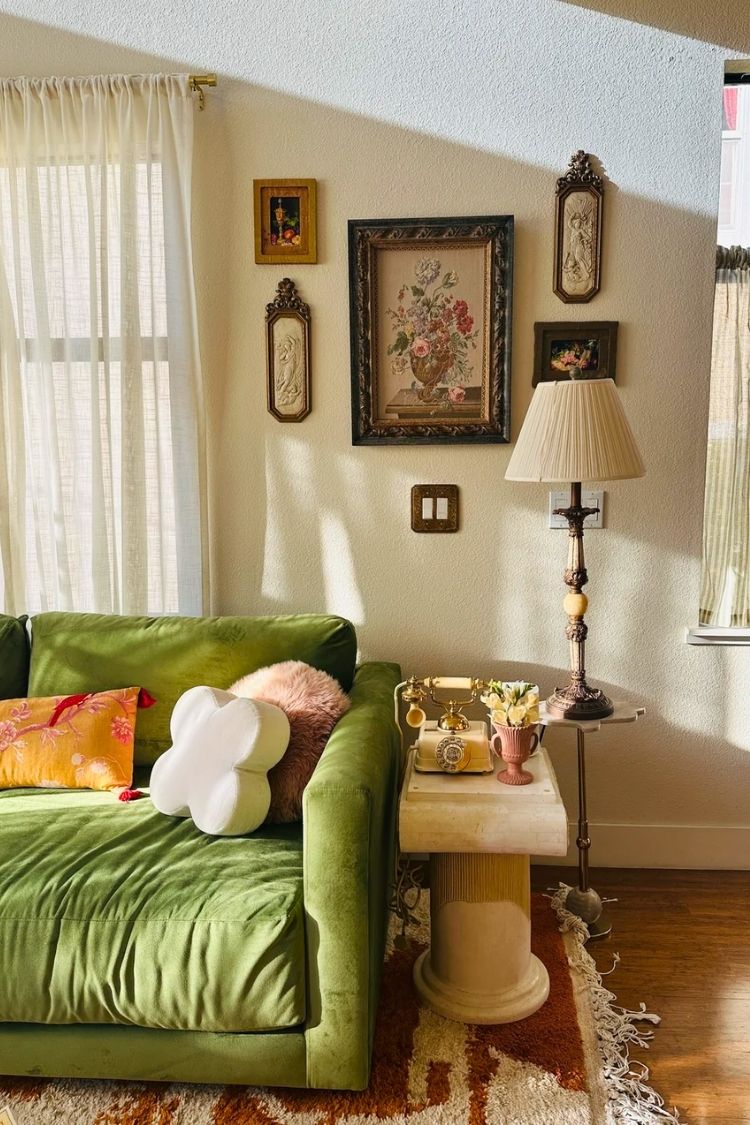 thrifted living room