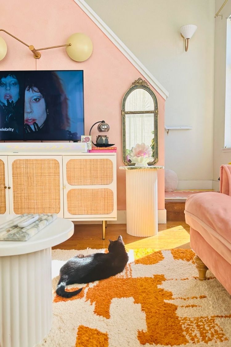 thrifted living room