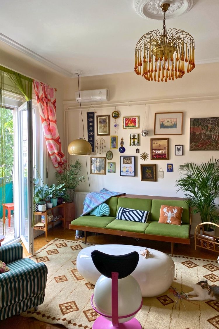 thrifted living room