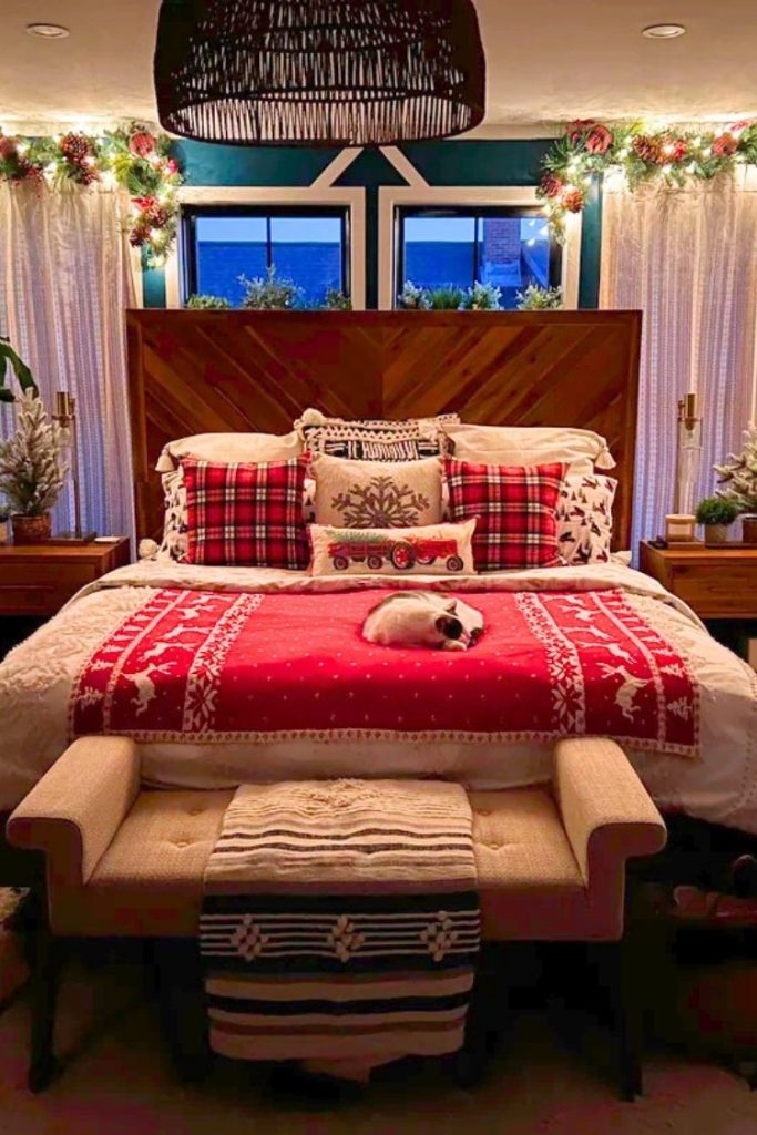 20+ Ways to Make Your Bedroom a Cozy Hideaway This Christmas - H.M.G