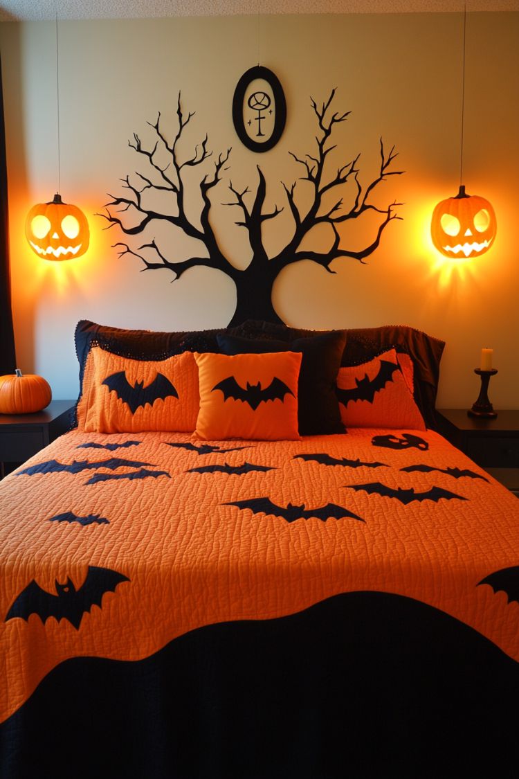 Easy DIY Halloween Bedroom