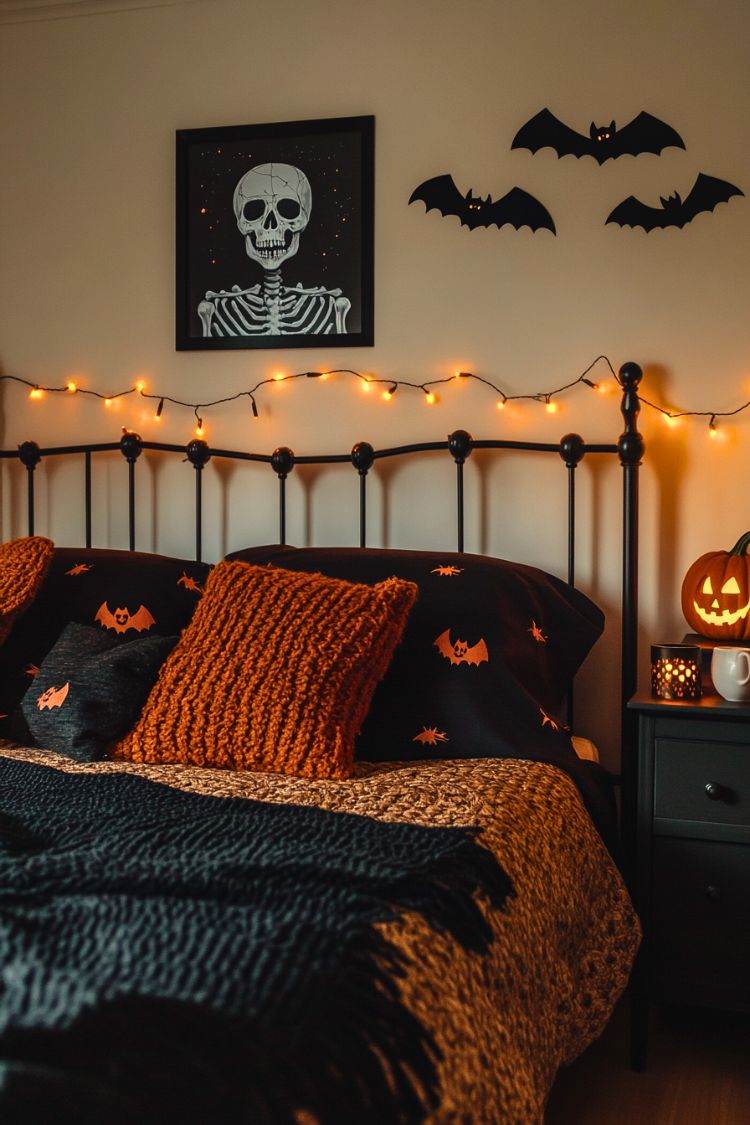 Easy DIY Halloween Bedroom