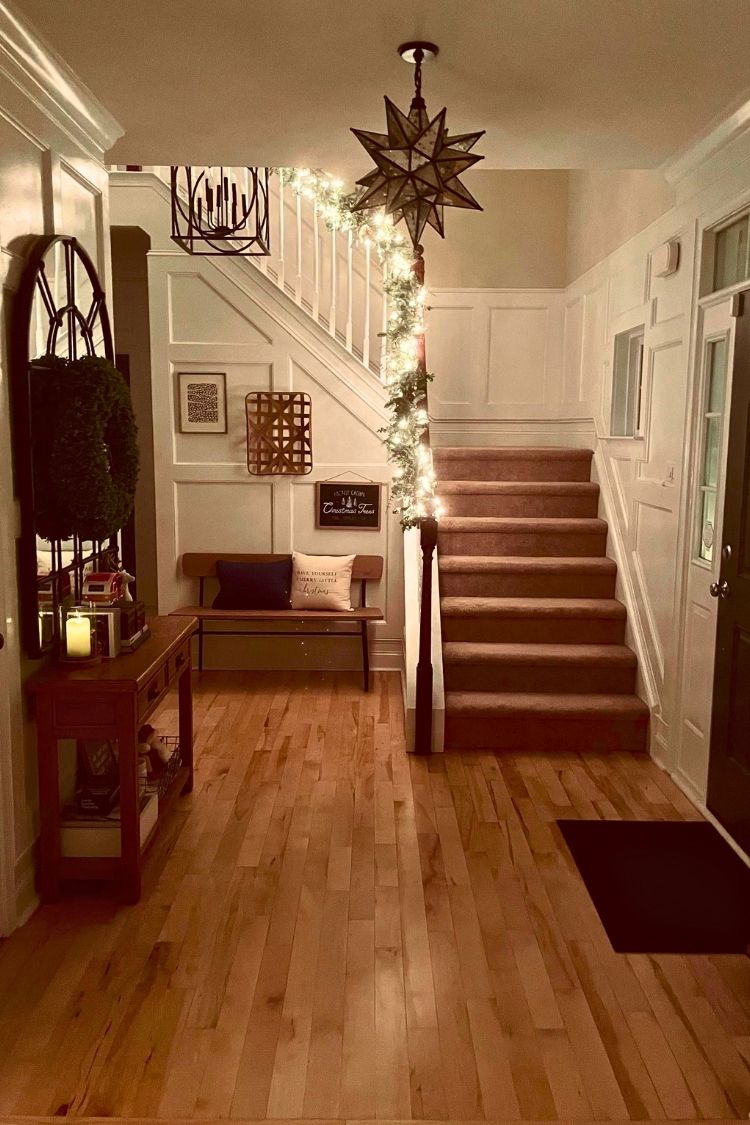 christmas entryway decor