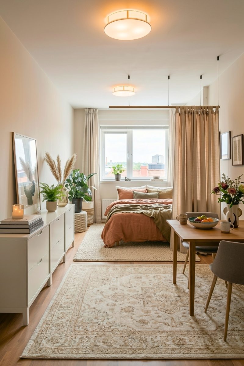 View of Cozy Small Studio Apartment Ideas That Prove Tiny Spaces Don't Have To ...