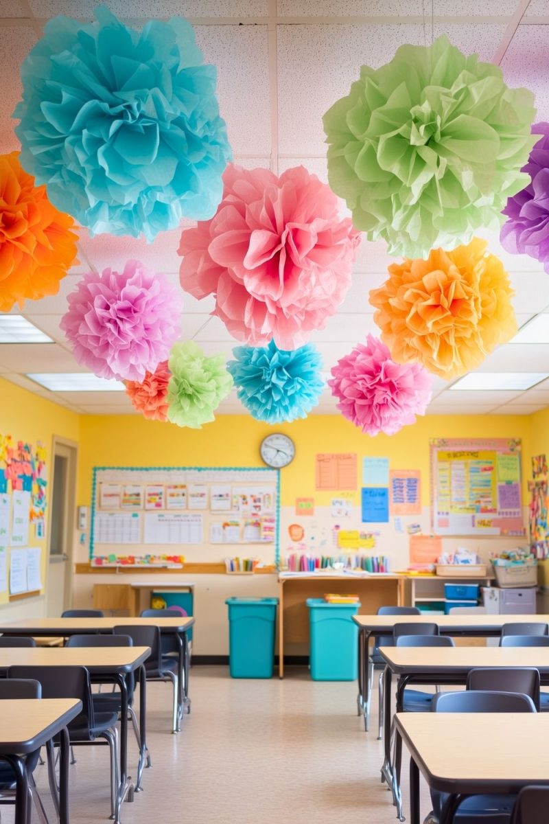 Easy Ceiling-Hanging Decor Ideas To Make Classrooms Feel Magical - H.M.G