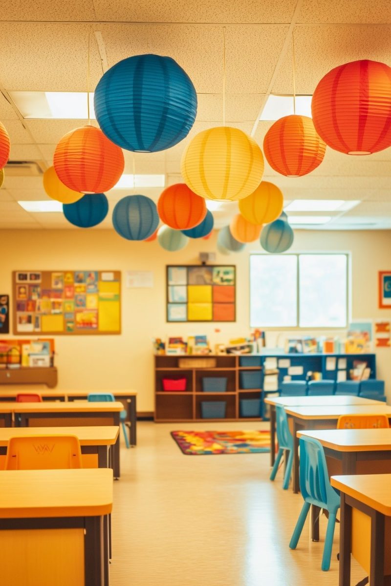 Easy Ceiling-Hanging Decor Ideas To Make Classrooms Feel Magical - H.M.G