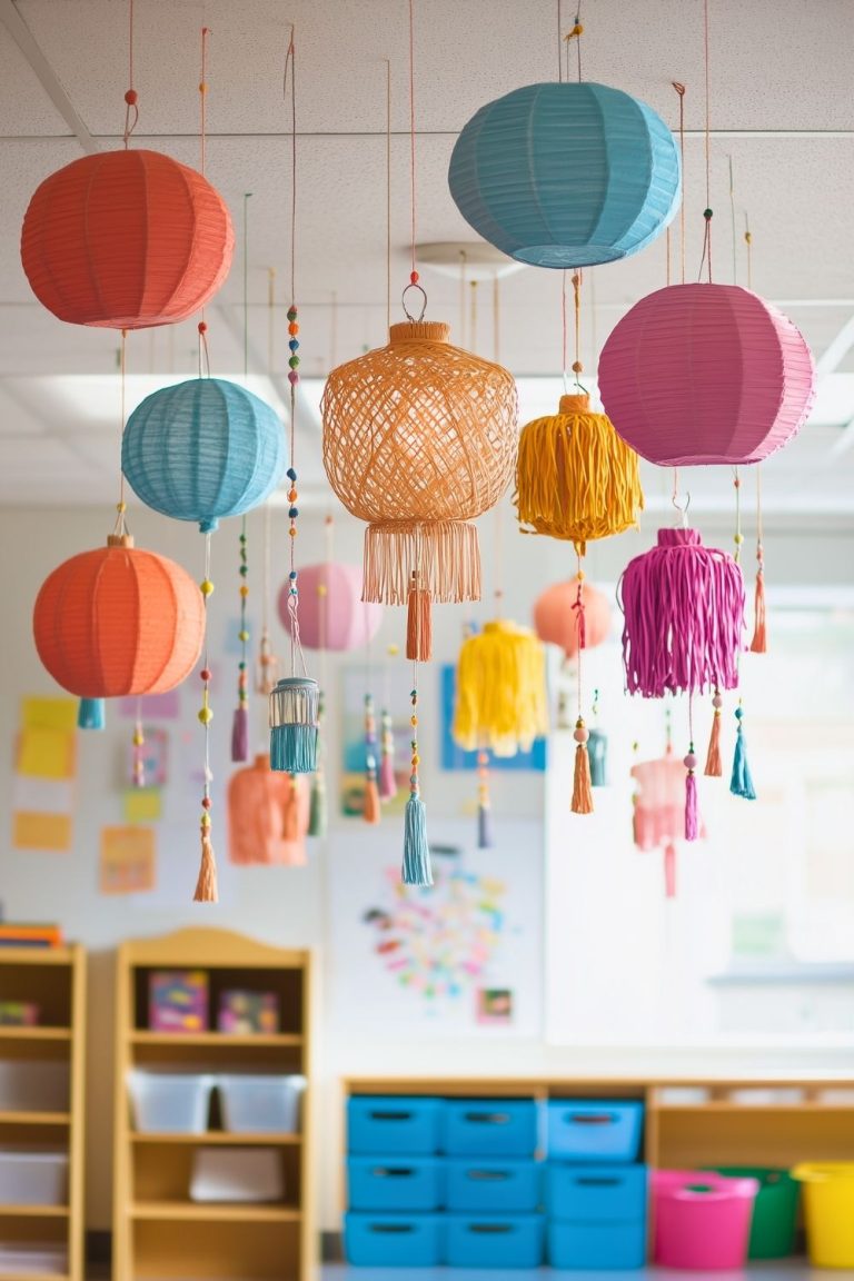 Easy Ceiling-Hanging Decor Ideas To Make Classrooms Feel Magical - H.M.G