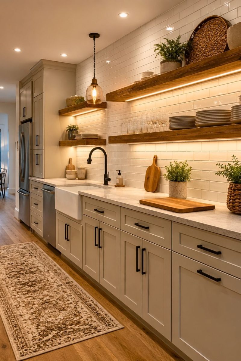 Kitchen Color Schemes That Perfectly Balance Classic White Cabinets - H.M.G